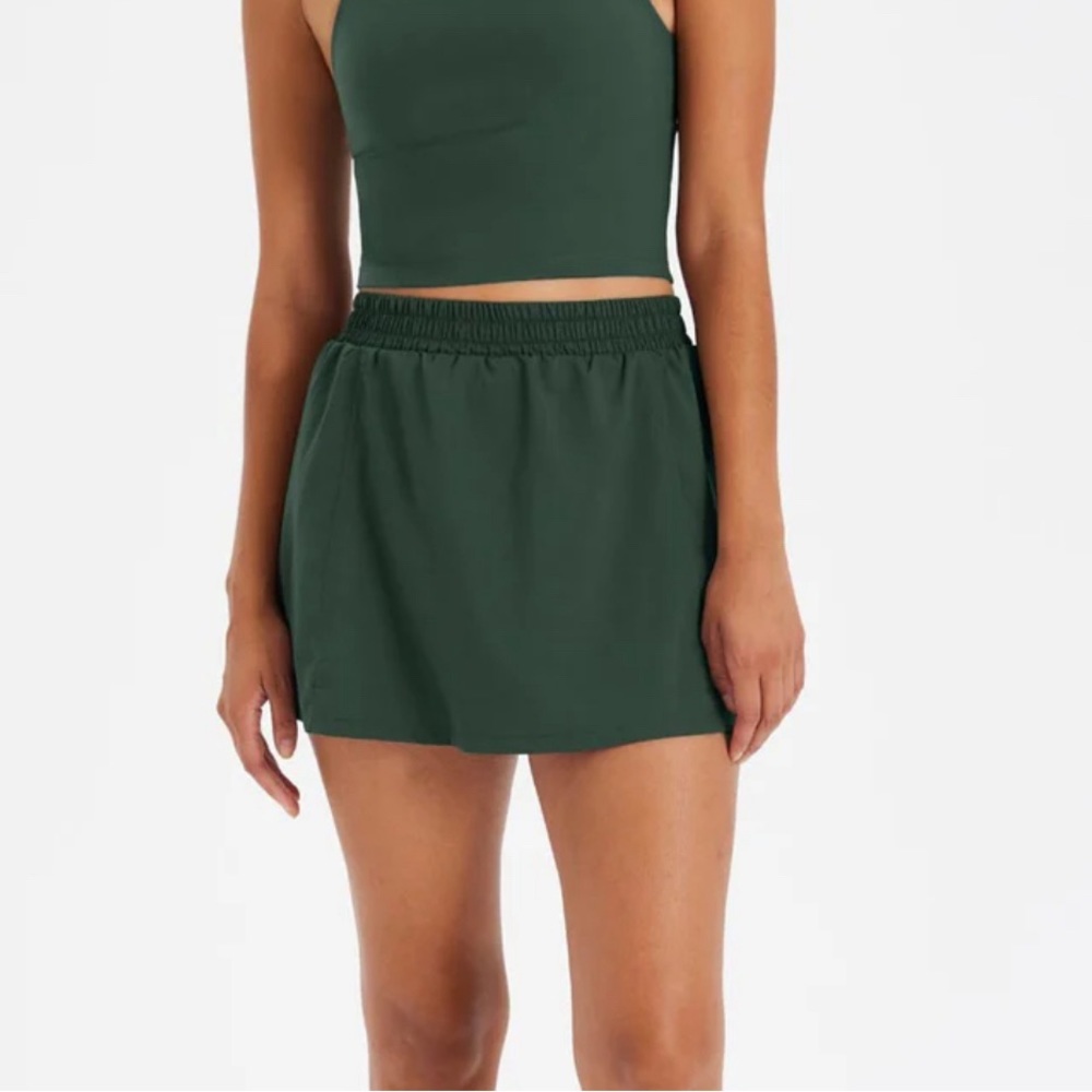 Girlfriend Collective Moss Birdie Woven Skort